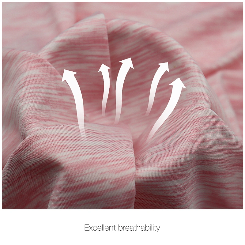 Wicking polyester spandex space dye circular fabric for sportswear