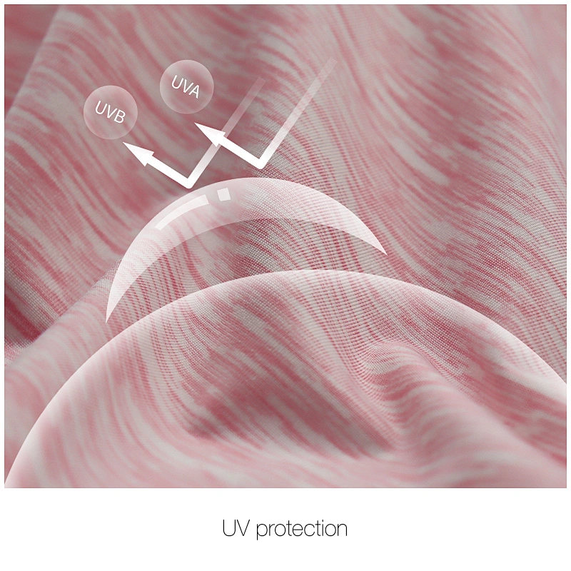 Wicking polyester spandex space dye circular fabric for sportswear